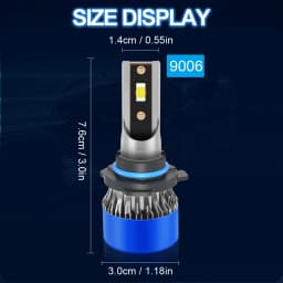 Roadsun Car LED Headlight Bulbs 120W 22000LM CANBUS Super Bright 9006/HB4 High/Low Beam LED Car Headlamps 6000K DC12V 3570 CSP Chips Auto Light Bulbs Universal Fit For Car Motors