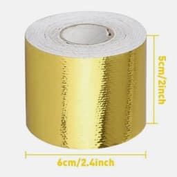 2 \"33Ft Car Intake System Reflective And Heat-Resistant Tape High-Temperature Isolation Protective Bandage