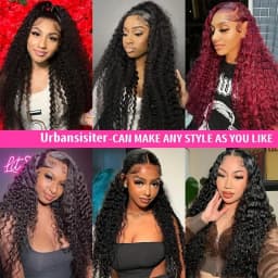 TIMOPOL Glueless Wet‑and‑Wavy Jerry Curly Human Hair Wig, Women’s 13x4 Lace Frontal, Pre‑Plucked Natural Hairline for Easy Installation