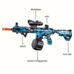 Blaster Gun,Electric Ball Blaster , High Orbeez Gun Performance Cool Toy Gun Christmas Halloween Birthday Gift