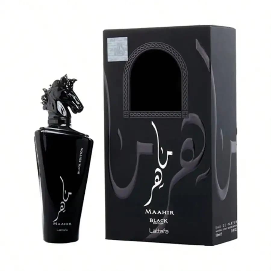 Maahir Black Edition unisex Eau De Parfum Spray 100ml Spicy Oriental Fragrance Men's Perfume Authentic Original Long-Lasting Scent