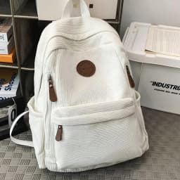Small Corduroy Backpack For College, Lightweight Casual Backpack For High School, And University, Fits 14 Inch Laptop, Travel Bag School Bag School Bags University Bag Large Capacity Bag sg25072251840550004