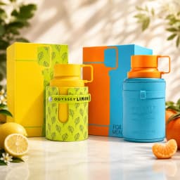 Armaf Odyssey Limoni + Mandarinsky Limited Edition EDP 100ml 3.4oz Men Perfume Spray Long‑Lasting Dubai Arabian Citrus Fragrance Gift Set For Him