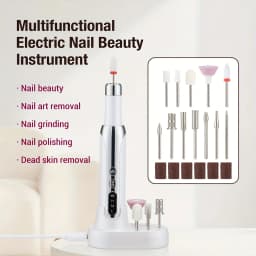 Cloud Prime Upgraded Electric Nail Drill Cordless 12 Drill Bits Fast Charging Salon Grade Portable Manicure Pedicure Efficient Tool For Christmas And New Year Gifts