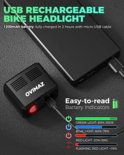 Cycling Helmet Light 1000 Lums LED Flashlight Headlight & Handlebar Lamp USB Rechargeable MTB Road Bike Riding Night Safety Light
