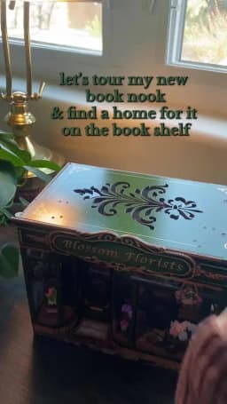 Original CUTEBEE 265pcs Blossom Florists Book Nook Kit DIY Miniature Flower House Dollhouse for Adults Booknook Tiny House Bookshelf Decor 3D Wooden Puzzle, DIY Craft Gifts for Family, Friends book nook kits for adults cute bee book nook kit
