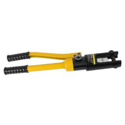 16 Ton Hydraulic Wire Crimper Tool with 11 Dies YQK-300, 180° Rotatable Head for Tight Spaces, Hardened Steel Dies Auto Release, for Welding Cables, Power Wires, and Electrical Terminals