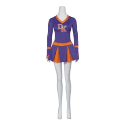 Megan Fox Jennifer’s Body Purple High School Cheerleader Costume Jennifer Check Cheerleading Uniform Girl Competition Skirt Set
