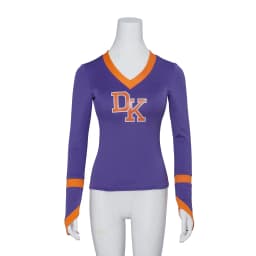 Megan Fox Jennifer’s Body Purple High School Cheerleader Costume Jennifer Check Cheerleading Uniform Girl Competition Skirt Set