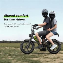 Cybervelo 1000W Electric Bike for Adults 20" Fat Tire All-Terrain E-Bike 48V 20AH/30AH Removable Battery 30MPH Electric Dirt Bike EK11