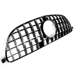 For 2016-2019 Mercedes W166 GLE63 AMG GT R Front Bumper Grille Chrome+Black