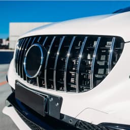For 2016-2019 Mercedes W166 GLE63 AMG GT R Front Bumper Grille Chrome+Black