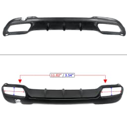 Rear Bumper Diffuser For Mercedes Benz E Class W212 Saloon with AMG Line 2014-2016 AMG E63 Style Gloss Black Accessories