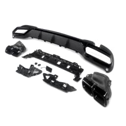 Rear Bumper Diffuser For Mercedes Benz E Class W212 Saloon with AMG Line 2014-2016 AMG E63 Style Gloss Black Accessories