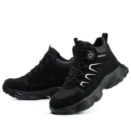 Lightweight Comfortable Steel Toe Sneakers for Women Men Full Sizes Impact Resistant Work Shoes All Seasons Industrial Safety Shoes Wear Resistant Durable Construction Footwear Perfect for Long Work Days Great Labor Day Gift