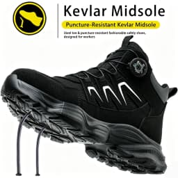 Lightweight Comfortable Steel Toe Sneakers for Women Men Full Sizes Impact Resistant Work Shoes All Seasons Industrial Safety Shoes Wear Resistant Durable Construction Footwear Perfect for Long Work Days Great Labor Day Gift