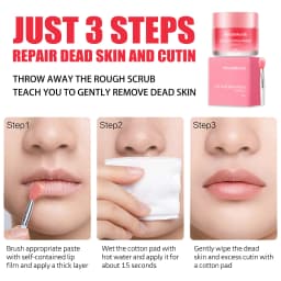 West&Month Lip Sleeping Mask Soften Cracking Lip Dead Skin Remover Dry Lips Treatment Exfoliant for Lips Nourish Jelly Lip Mask