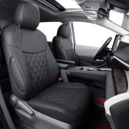 Coverdream Sienna Custom Fit Car Seat Covers for Toyota Sienna 2021-2026 LE XLE 8 Seats 2nd Row 4/2/4 Split & 2021-2026 XLE/XSE/Limited/Platinum 7 Seat 2nd Row Captain Seats Waterproof Full Set Seat Protector Seat Covers