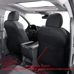 Coverdream Sienna Custom Fit Car Seat Covers for Toyota Sienna 2021-2026 LE XLE 8 Seats 2nd Row 4/2/4 Split & 2021-2026 XLE/XSE/Limited/Platinum 7 Seat 2nd Row Captain Seats Waterproof Full Set Seat Protector Seat Covers