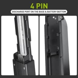 [US Direct]Aleaivy 48V 20Ah Hailong Lithium Ion Battery, 30A BMS 960Wh 4‑PIN Connector, Replacement E‑Bike Battery for 200W‑1500W Electric Bike, UL2849 UL2272 UL2271 Certified, with US 54.6V 2A Charger & Mounting Accessories