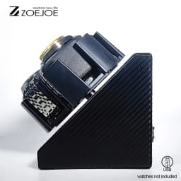 1pc Automatic Watch Winder 3 Slots 2 Modes USB Cable Power Watch Winders For Men Women PU Leather Soft Watch Pillow Watch Winder