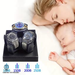 1pc Automatic Watch Winder 3 Slots 2 Modes USB Cable Power Watch Winders For Men Women PU Leather Soft Watch Pillow Watch Winder