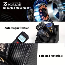 1pc Automatic Watch Winder 3 Slots 2 Modes USB Cable Power Watch Winders For Men Women PU Leather Soft Watch Pillow Watch Winder
