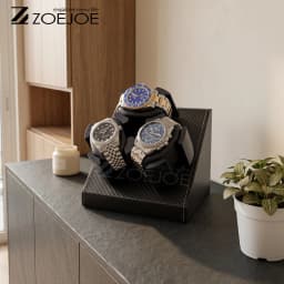 1pc Automatic Watch Winder 3 Slots 2 Modes USB Cable Power Watch Winders For Men Women PU Leather Soft Watch Pillow Watch Winder