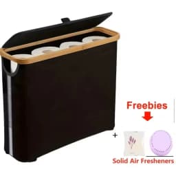 Toilet Paper Basket, Toilet Paper Organizer - The Ultimate Bathroom Storage With A Lid, Large Capacity Toilet Paper Holder That Can Hold 9 Rolls, Bathroom Toilet Paper Storage Cabinet, Toilet Paper Storage Container( Including Solid Air Fresheners)