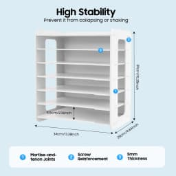 7-Tier Vertical Desk Organizer PVC File Rack 7-Slot A4 Paper Document Holder Space-Saving Letter Tray Magazine Sorter Tidy Stationery Storage Display Office Accessories for Home School