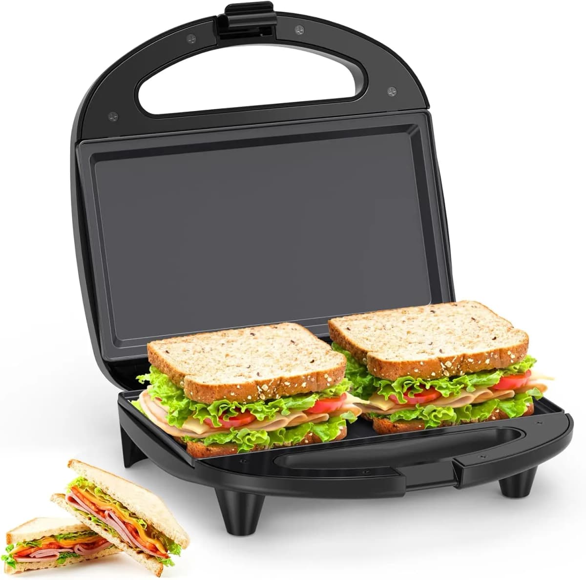 Panini Press Sandwich Maker, 2-Slice Grilled Cheese Maker