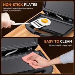 Panini Press Sandwich Maker, 2-Slice Grilled Cheese Maker