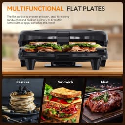 Panini Press Sandwich Maker, 2-Slice Grilled Cheese Maker
