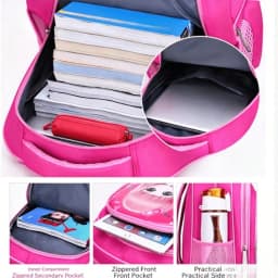 Cute Flower Princess Backpack For Little Girls, 2 Sizes (32cm/35cm) Toddler & Elementary School Bag, Durable Kids Bookbag With Pencil Pouch