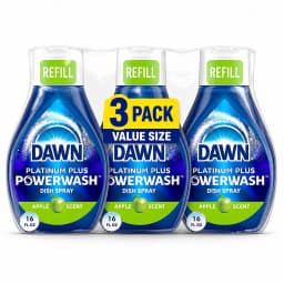 Dish Soap Refill Apple 16 oz Phosphate Free Grease Cleaning Spray for Dishes and Multi-Surface Kitchen Messes