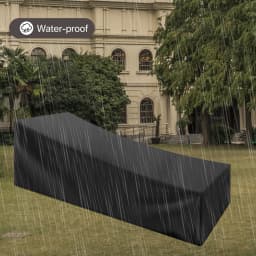 Chaise Lounge Cover Waterproof Lounge Chair Recliner Protective Cover for Outdoor Courtyard Garden Patio