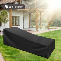 Chaise Lounge Cover Waterproof Lounge Chair Recliner Protective Cover for Outdoor Courtyard Garden Patio