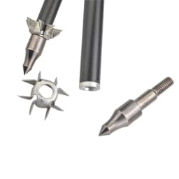 Judo Arrowhead 24pcs 8 Paw Broadhead ID 6.2mm 23Grain Arrow Tips with Black Storage Case for Bow Hunting Target Shooting