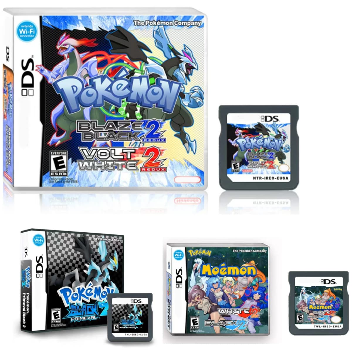Pokemon. Series NDS Game Cartridge Video Game Console Primeval Black 2 Moemon White2Black2 Hobby Collection Gifts Toys
