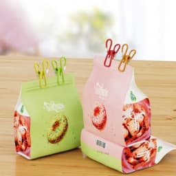 20 Pack Chip Clips Bag Clips 2.2 Inch 55mm for Kitchen Use, Stainless Steel, Silver, Heavy-Duty Grip and Rust-Resistant
