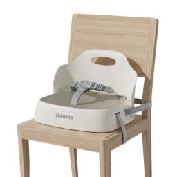 UBRAVOO Portable Kids Booster Dining Chair with 3-Point Safety Harness, 2 Fixing Straps, Washable PP Toddler Feeding Seat for Home Travel
