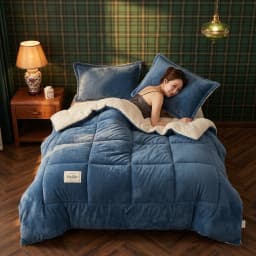 Luxury Comforter Reversible Ultra Plush All-Season Duvet Insert Machine Washable for Bedroom Dorm Hotel Solid Color (Comforter Only)