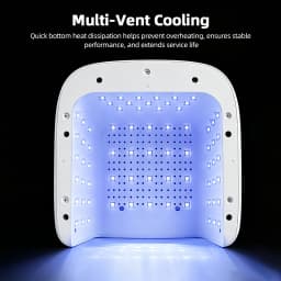 2‑in‑1 Auto‑Sensor UV LED Nail Dryer 78LED Dual Port for Single Finger Toe Full Hand Gel Curing Manicure Pedicure Home Salon