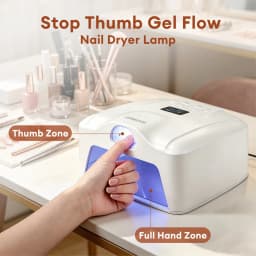 2‑in‑1 Auto‑Sensor UV LED Nail Dryer 78LED Dual Port for Single Finger Toe Full Hand Gel Curing Manicure Pedicure Home Salon