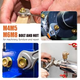 1080Pcs M4 M5 M6 M8 Yellow Zinc Plated Hex Head Bolt Nut & Washer Assortment Kit Carbon Steel Fasteners With Storage Case