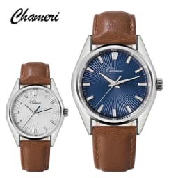 Chameri GS05 Quartz Watch VH31 Sweep Second Movement Men's Watches Sapphire 50m Waterproof Stainless Steel Vintage Wristwatch