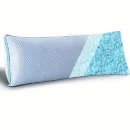 Shredded Blue Cooling Body Pillow For Adults - 20x54 Inch Washable Pillowcase With Pillow Insert