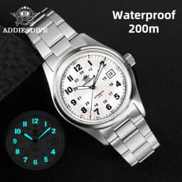ADDIESDIVE Men Luxury Automatic Mechanical Watch 8215 Movement Sapphire Glass 200M Waterproof Luminous Analog Wristwatches AD2525