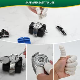 1Set Watch Repair Kit, 152pcs Watch Battery Replacement Tool Kit Including Band Link Remover, Case Back Opener, Screwdriver, Spring Bar, Resizing Tool, Watch Adjustment Tool Kit