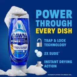 Liquid Dish Soap With Trap And Lock Technology Fresh Rain Scent For Dishes Cookware